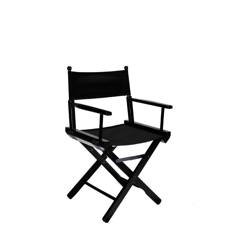 Chaise metteur en scène noire