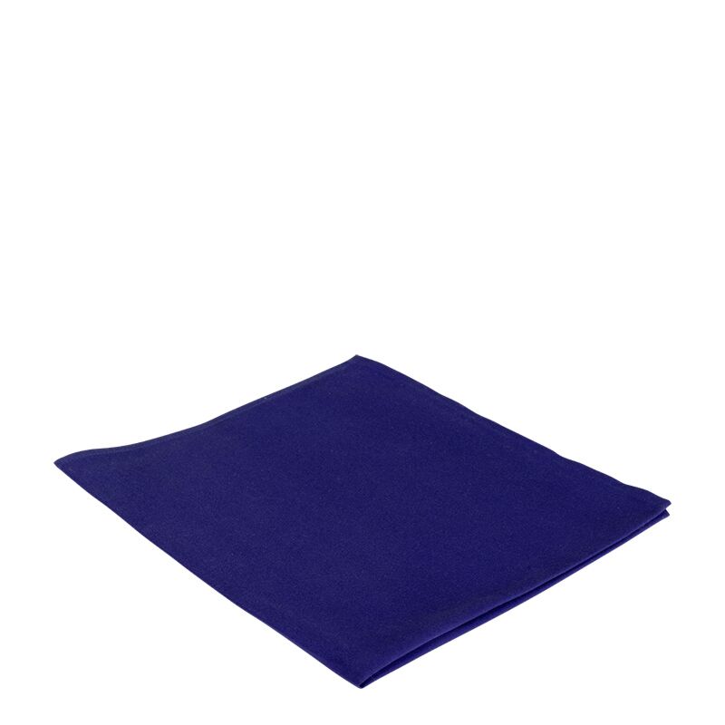 Serviette de table bleu intense 60 x 60 cm ignifugée M1