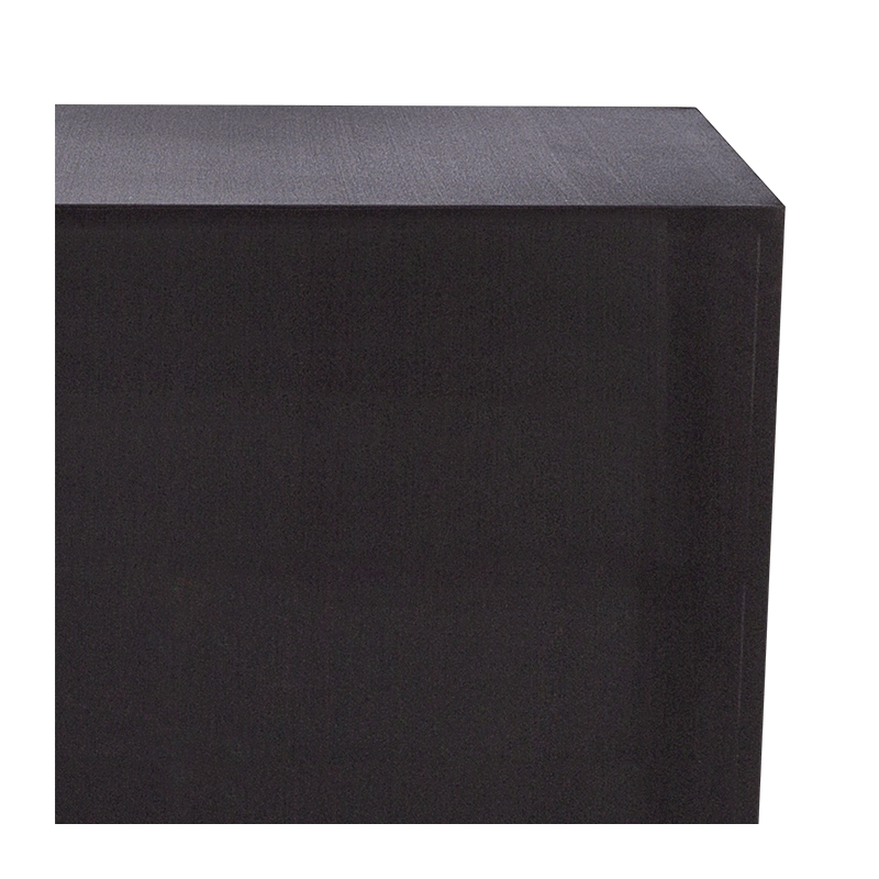 Buffet cube lycra noir sur roulettes 69 x 86 H 106 cm - 24h