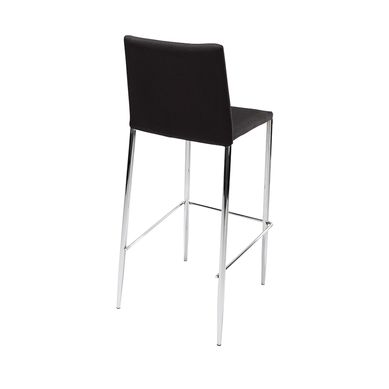 Chaise haute noire 52 x 43 cm H 111 cm