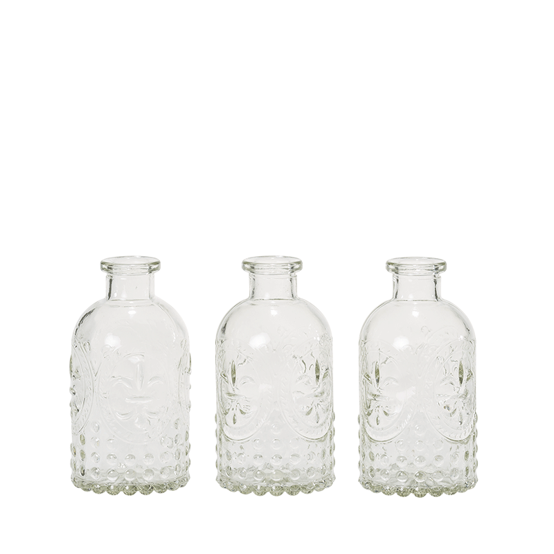 Lot de 3 vases Armoiries H 12 cm