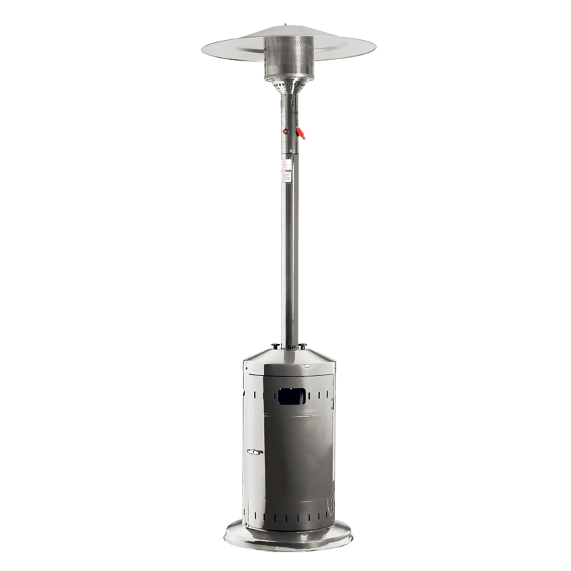 Chauffage de terrasse inox H 240 cm gaz