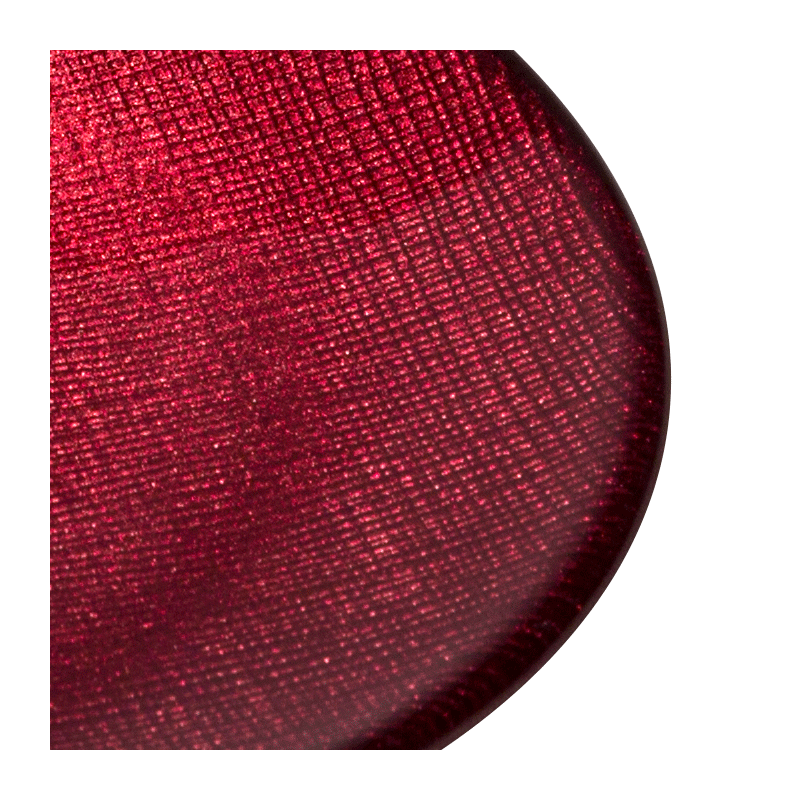 Assiette à pain rouge en verre Ø 14 cm