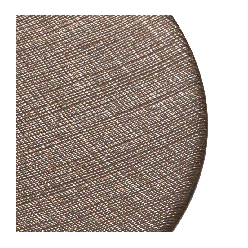 Assiette de présentation taupe en verre Ø 32 cm
