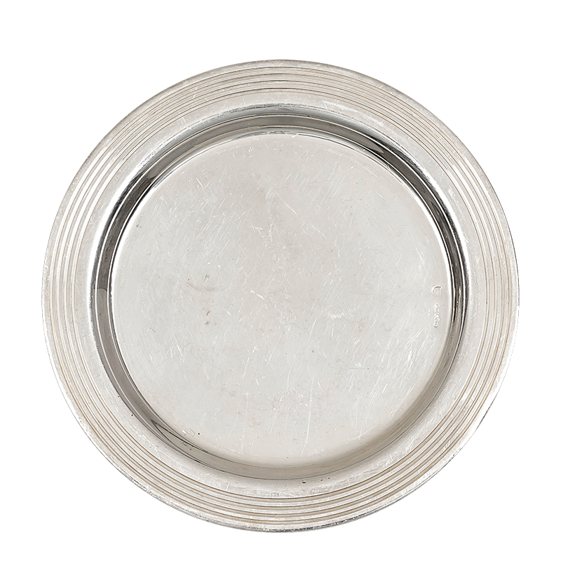 Dessous de bouteille Neptune argent Ø 13,5 cm
