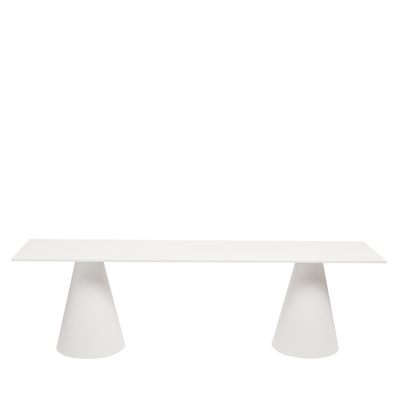 Banc Icône blanc 40 x 160 cm H 47 cm