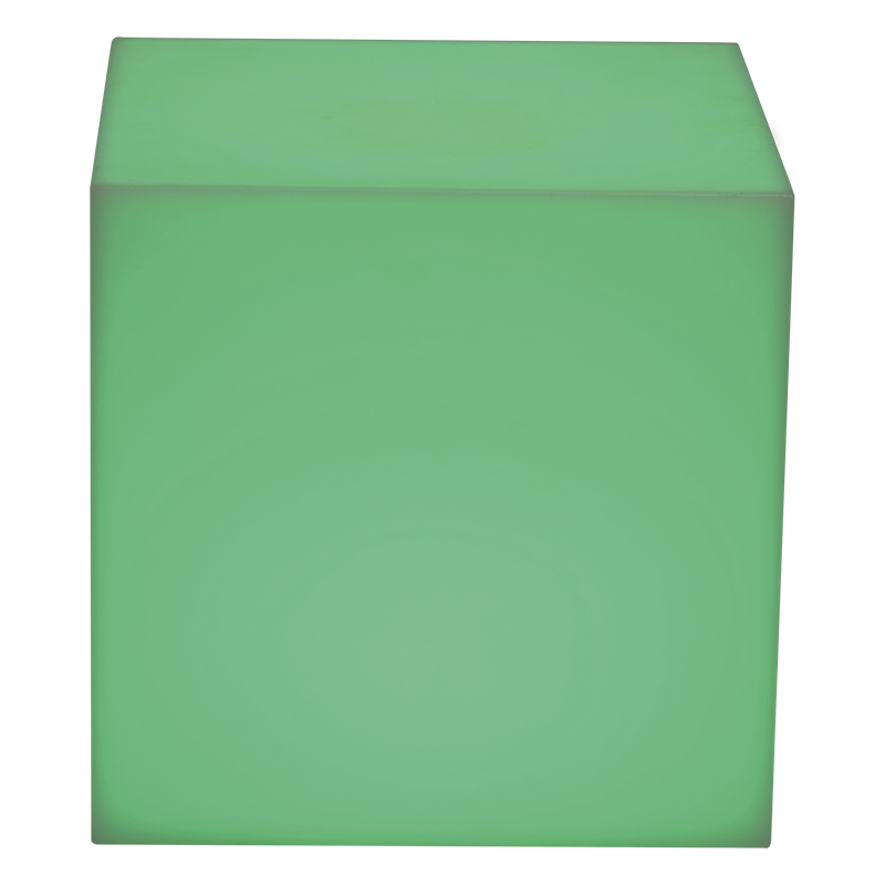 Table d'appoint lumineuse 40 x 40 cm H 40 cm