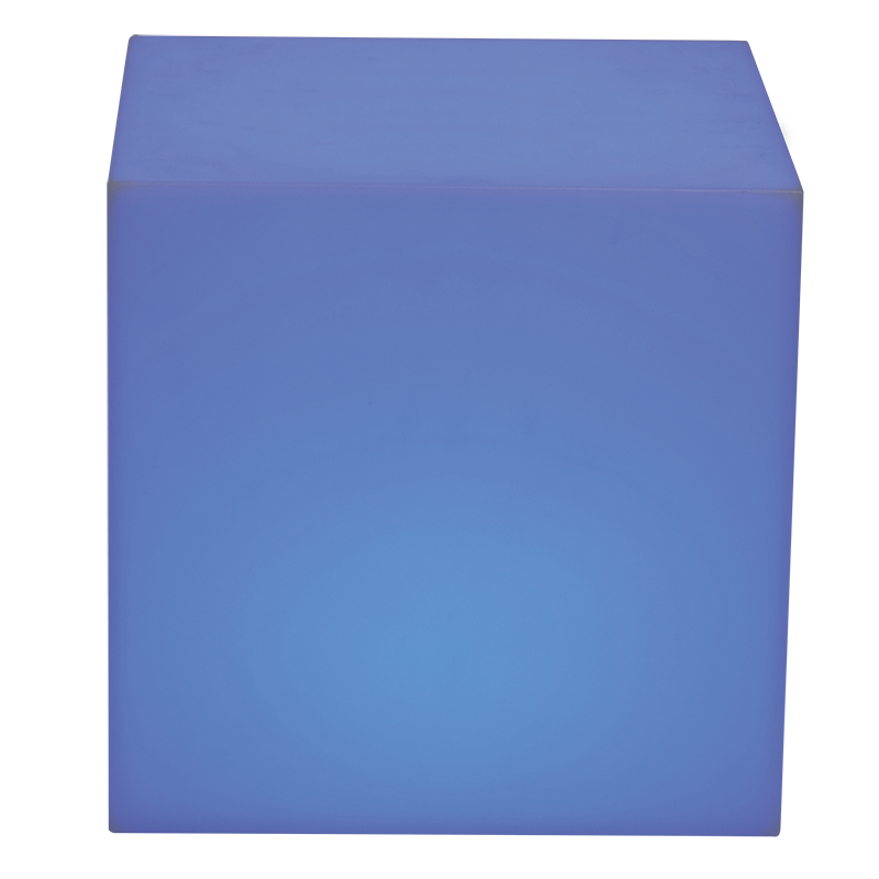 Table d'appoint lumineuse 40 x 40 cm H 40 cm