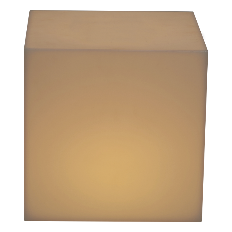 Table d'appoint lumineuse 40 x 40 cm H 40 cm
