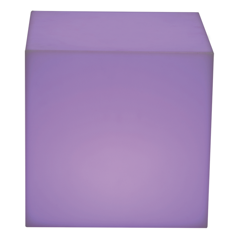 Table d'appoint lumineuse 40 x 40 cm H 40 cm