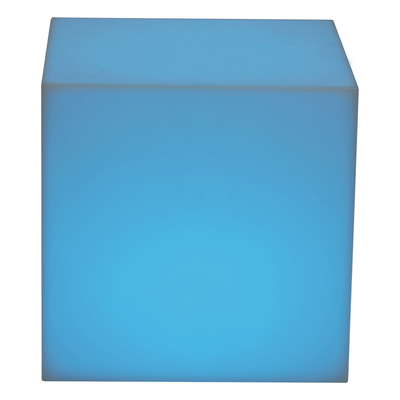 Table d'appoint lumineuse 40 x 40 cm H 40 cm