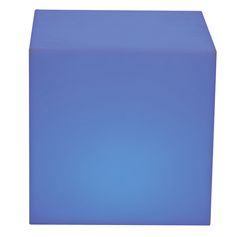 Table d'appoint lumineuse 40 x 40 cm H 40 cm
