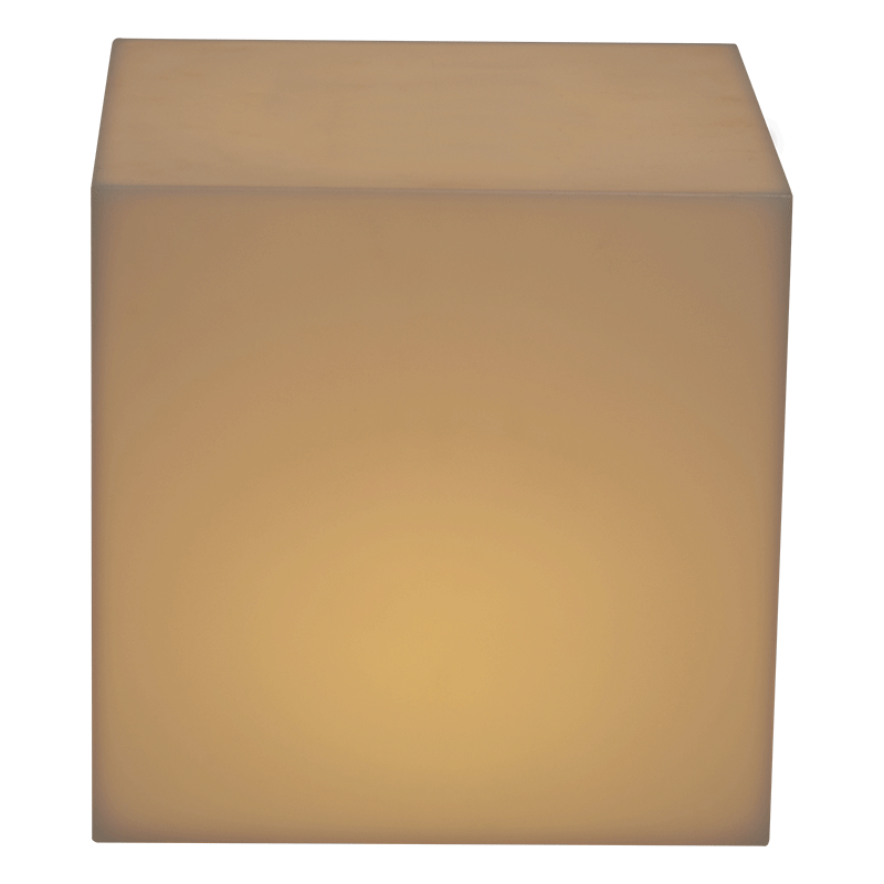 Table d'appoint lumineuse 40 x 40 cm H 40 cm