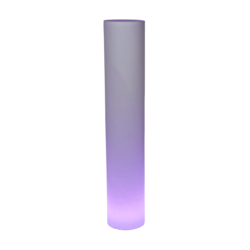 Cylindre lumineux autonome Ø 30 cm H 160 cm