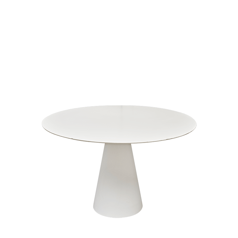 Table Icône ronde blanche Ø 130 cm H 72 cm