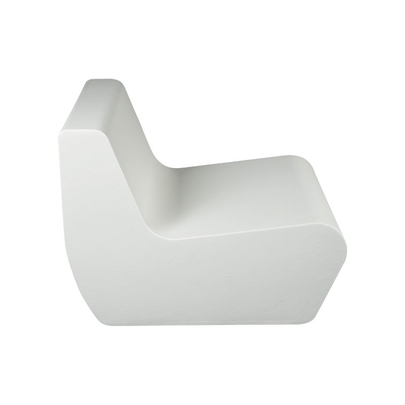 Fauteuil Lounge Pool blanc 76 x 90 cm H 68 cm