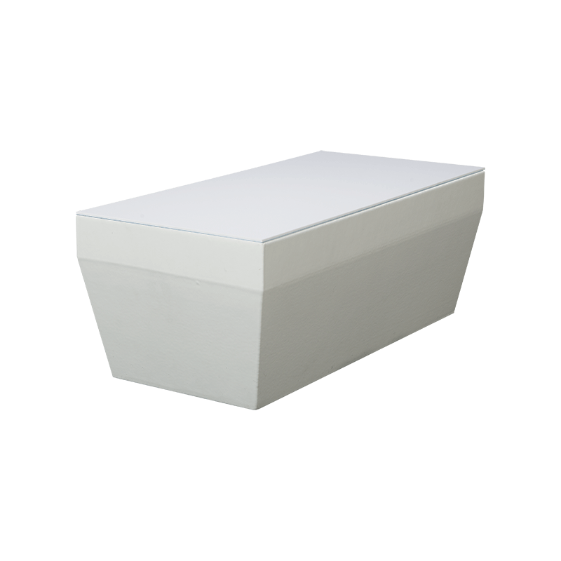 Table basse Lounge Pool blanc 40 x 80 cm H 38 cm
