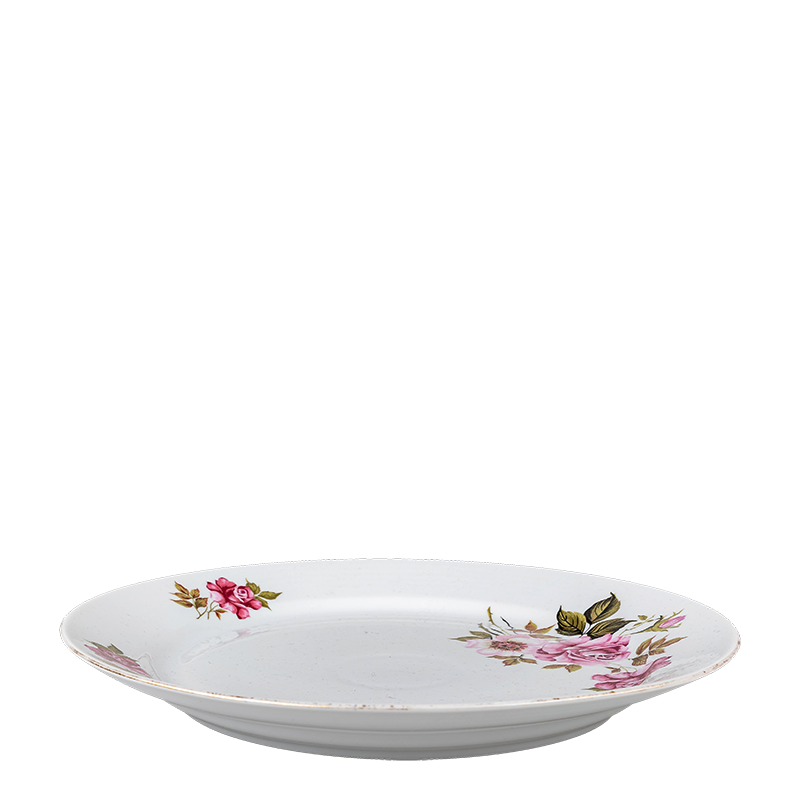 Plat rond Vintage fleuri