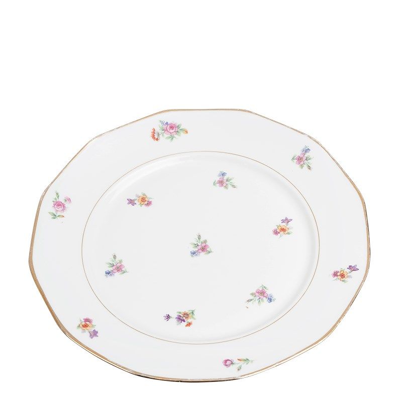 Grande assiette Vintage fleurie Ø 23-25 cm