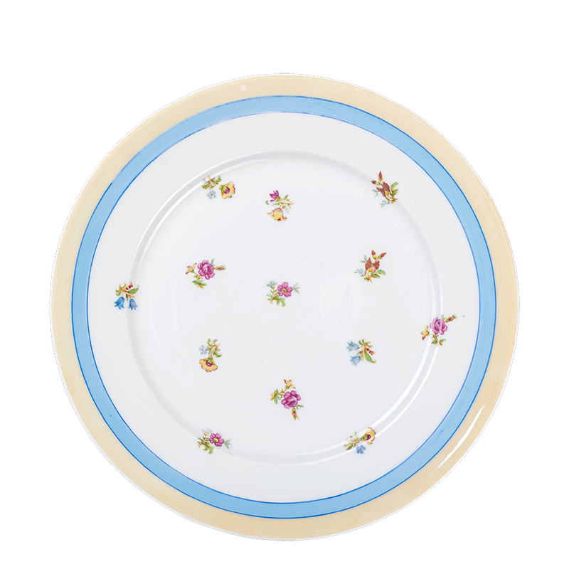 Grande assiette Vintage fleurie Ø 23-25 cm