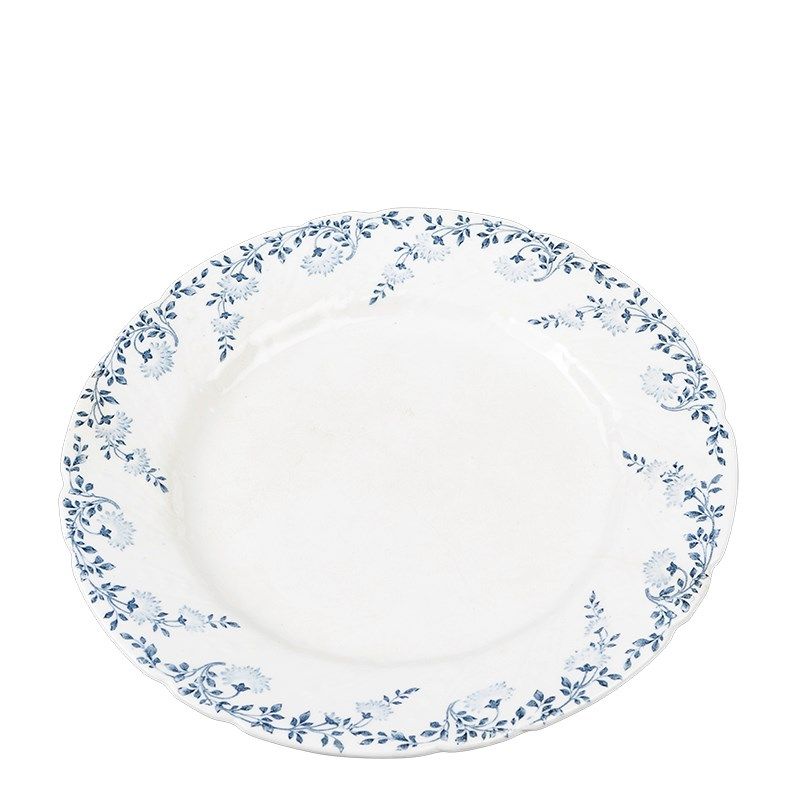 Grande assiette Vintage bleu vert Ø 22-25 cm
