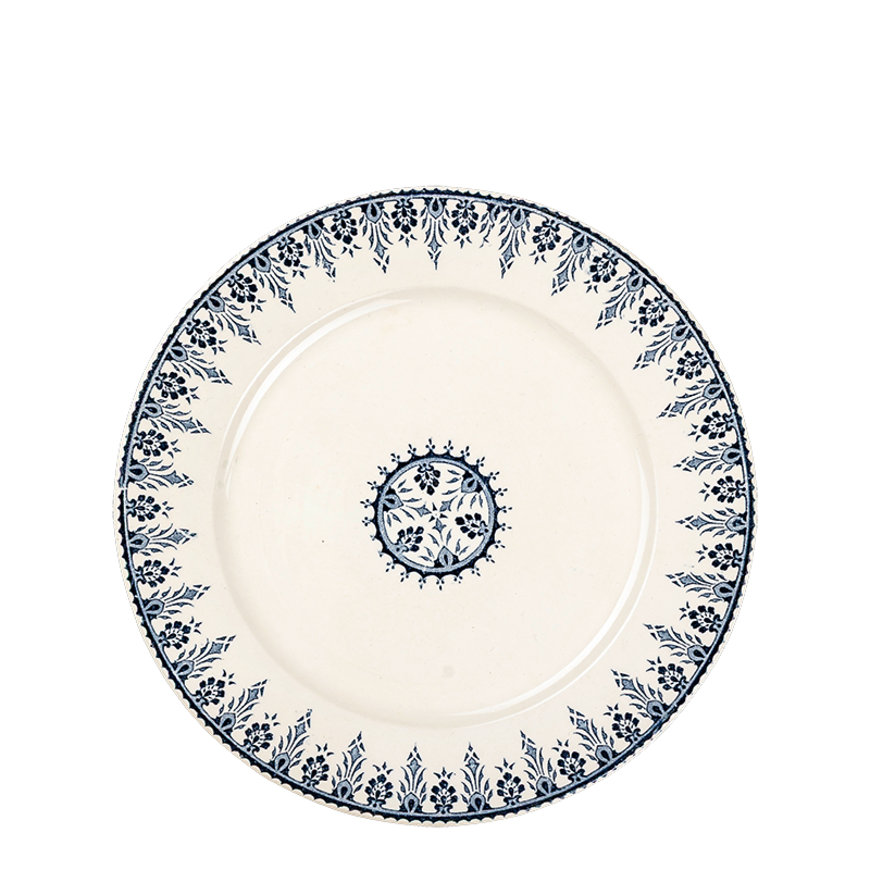 Petite assiette Vintage bleu vert Ø 18-21 cm