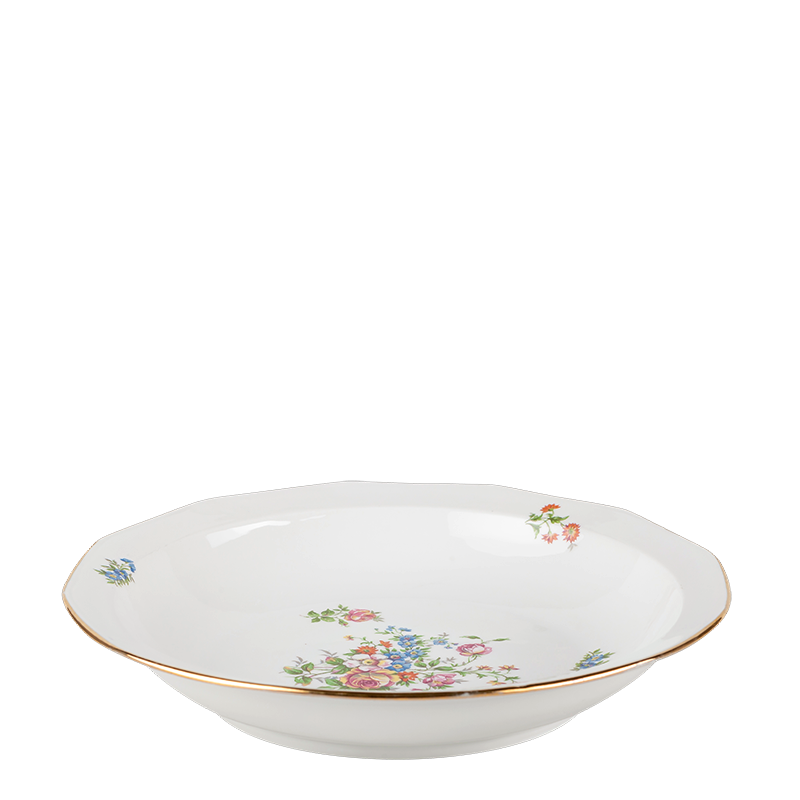 Plat creux Vintage fleuri