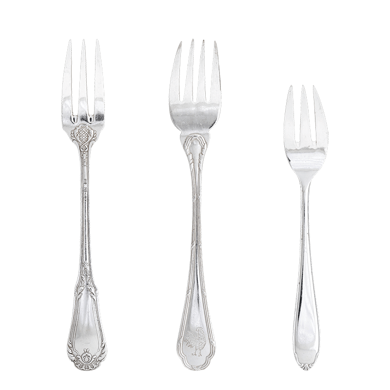 Fourchette à poisson Vintage argent