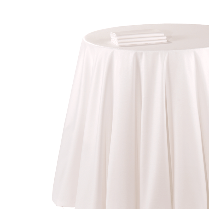 Nappe chintz blanc 310 x 310 cm ignifugée M1