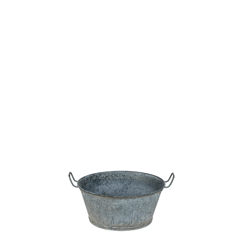 Bassine en zinc vintage petit format