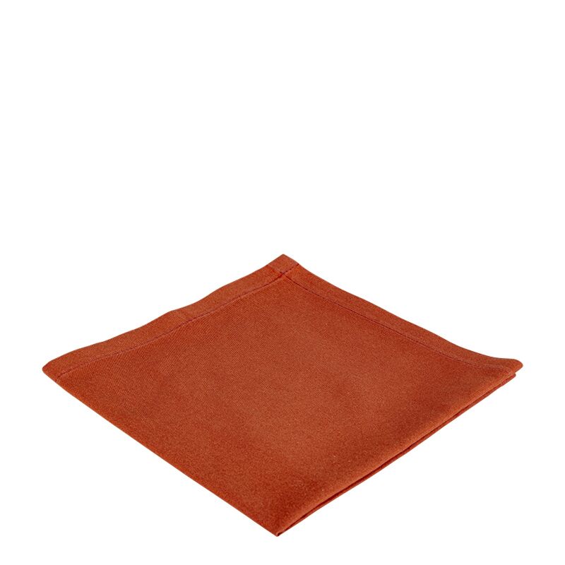 Serviette de table Marjorie terracotta 50 x 50 cm ignifugée M1