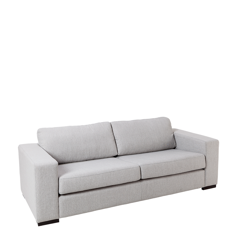 Canapé Loft gris 80 x 196 cm H 73 cm