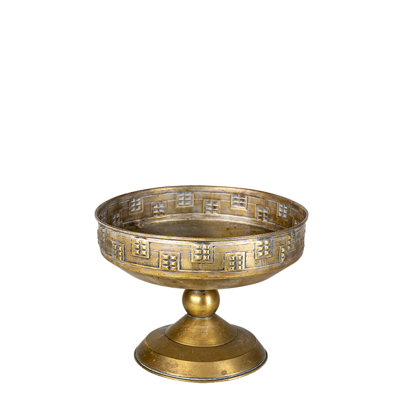 Coupe sur pied en métal vintage 1 L