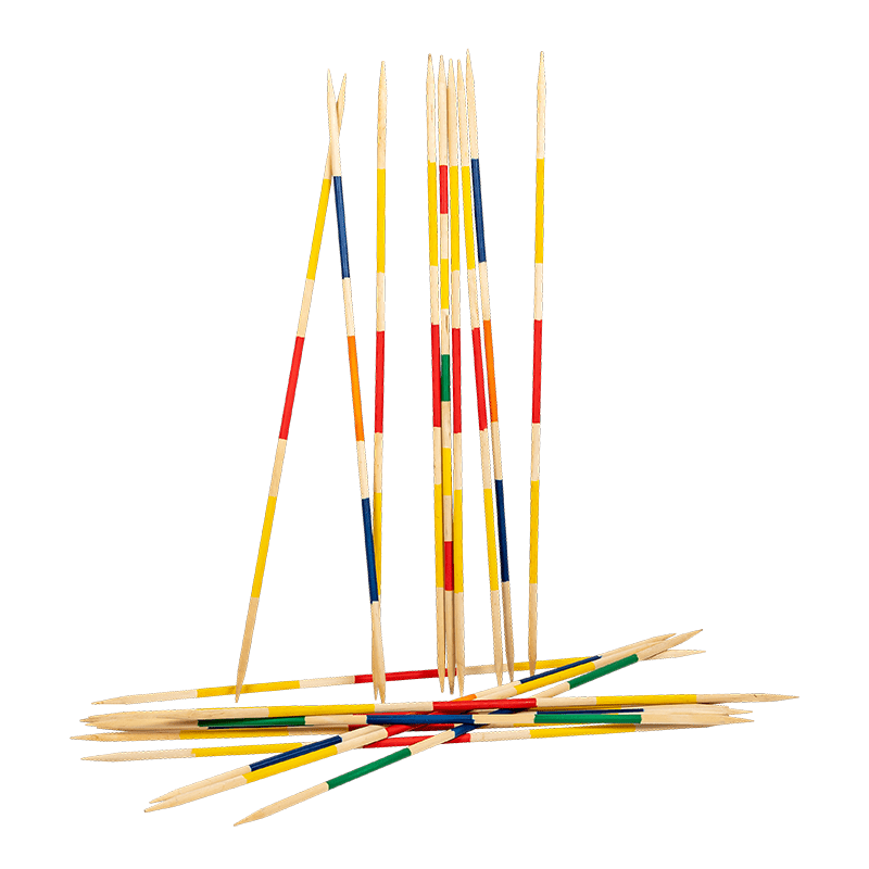 Jeu de Mikado géant en bois vintage