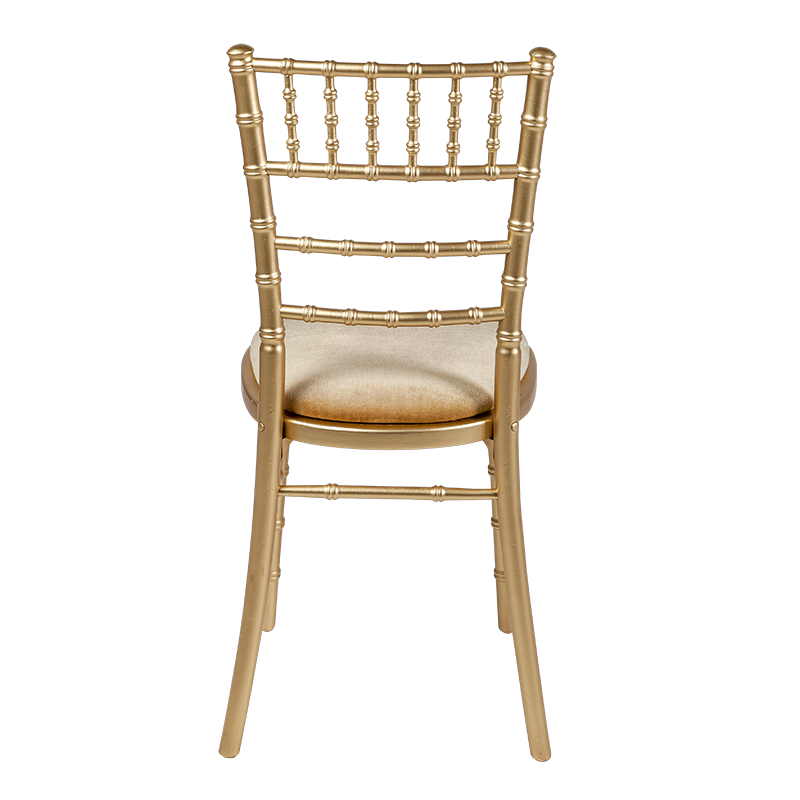 Chaise Bambou or assise velours or