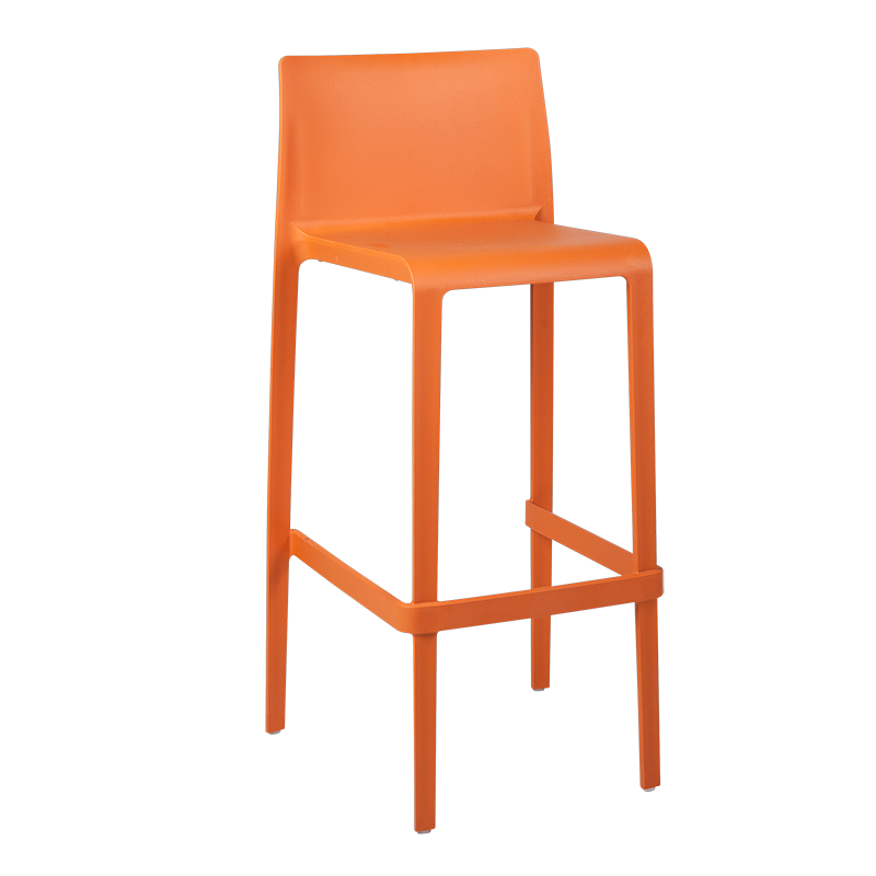 Chaise haute Sila orange H 100 cm