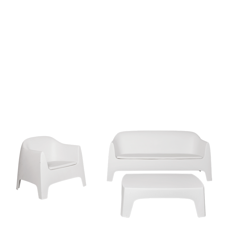 Fauteuil Lalisse blanc 84 x 122 cm H 89 cm