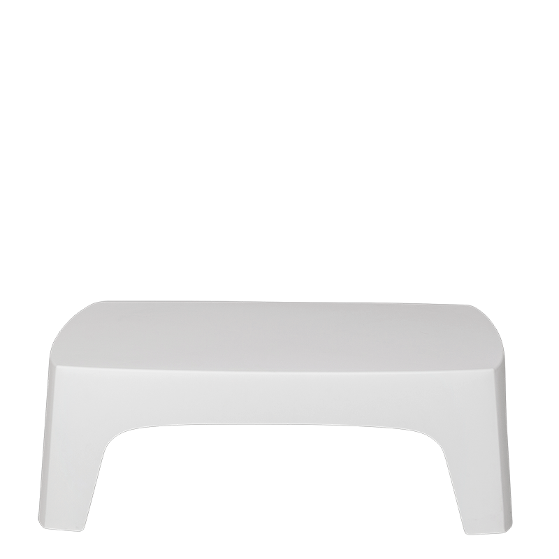Table basse Lalisse blanche 73 x 106 cm H 35 cm