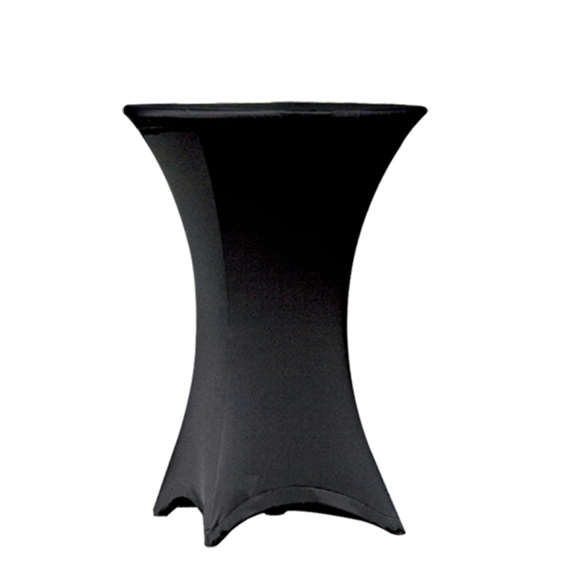 Mange-debout acier rond houssé noir Ø 60 cm H 110 cm