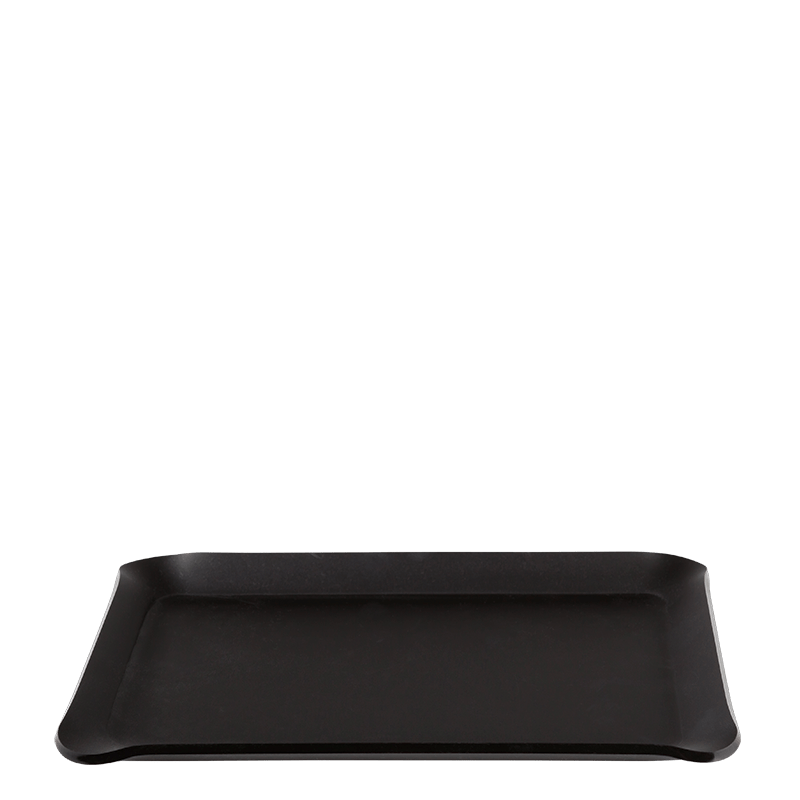 Plateau à main Soft noir 24 x 18 cm