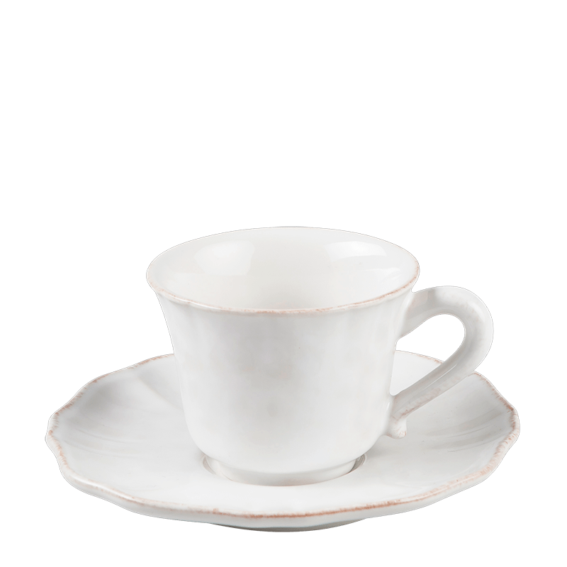 Tasse et sous-tasse à café Romance 9 cl