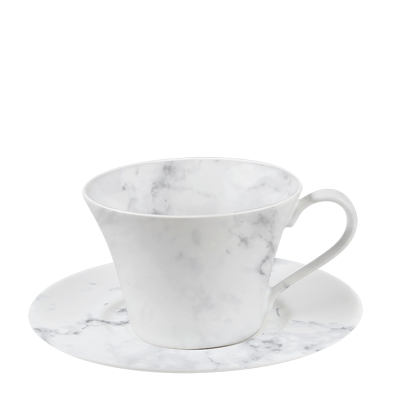 Tasse et sous-tasse à thé Marbre 25 cl