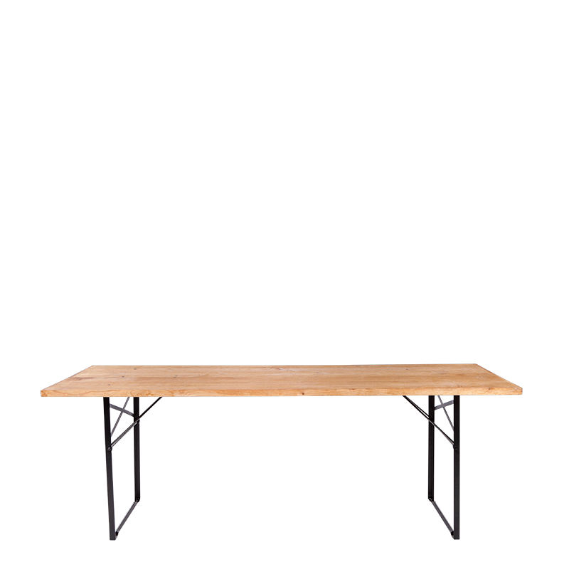 Table Wood rectangulaire 90 x 220 cm H 77 cm