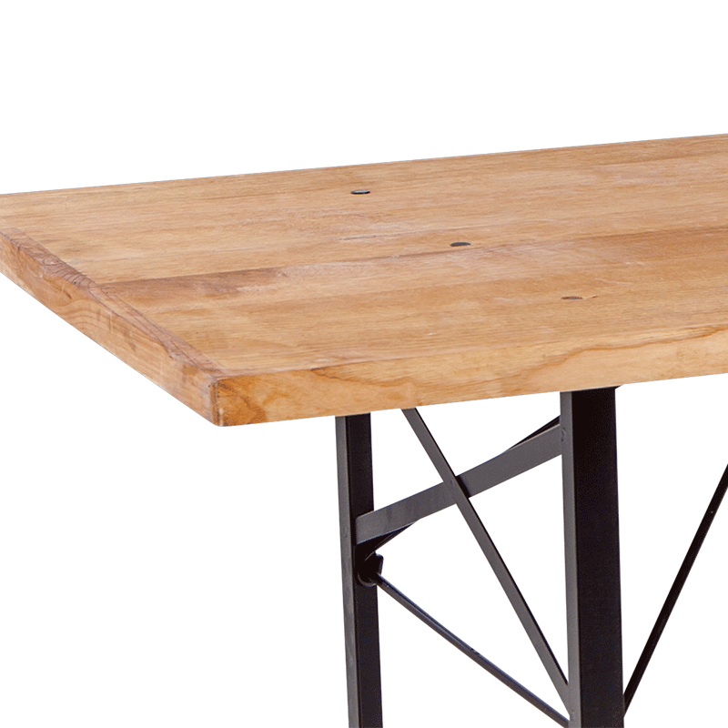 Table Wood rectangulaire 90 x 220 cm H 77 cm