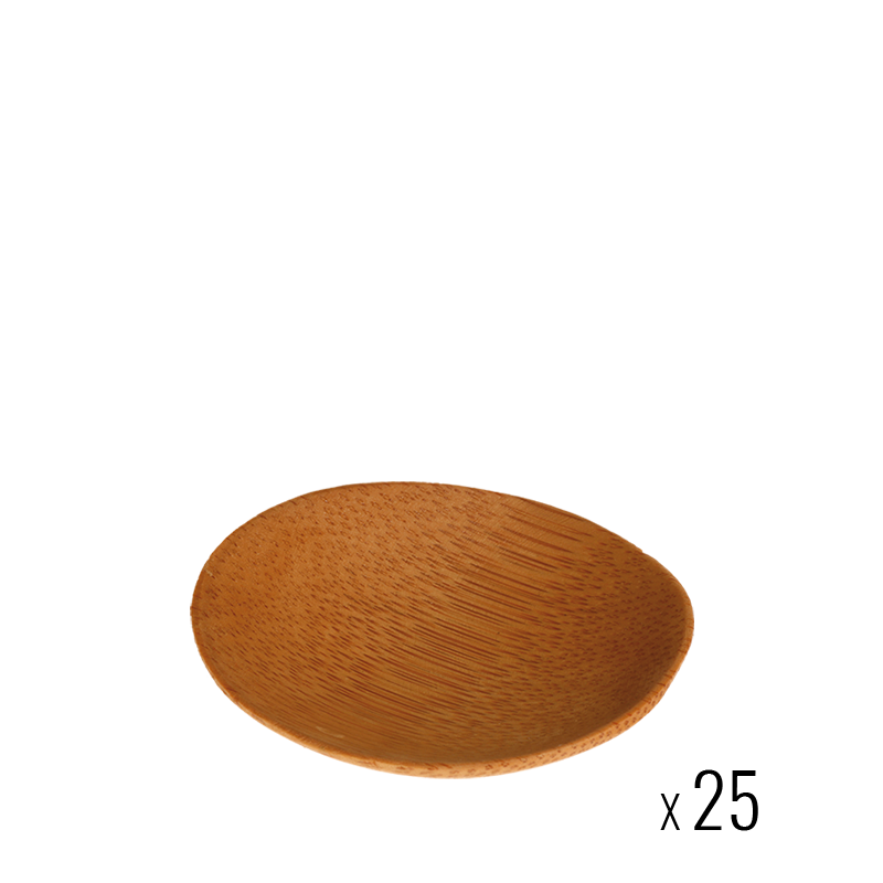 Lot de 25 ronds bambou &Oslash; 6 cm