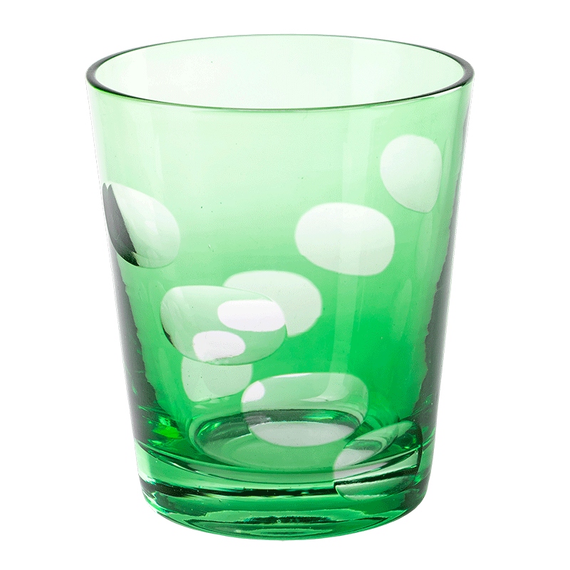 Gobelet Mélodie vert Ø 8 cm H 9 cm 24 cl