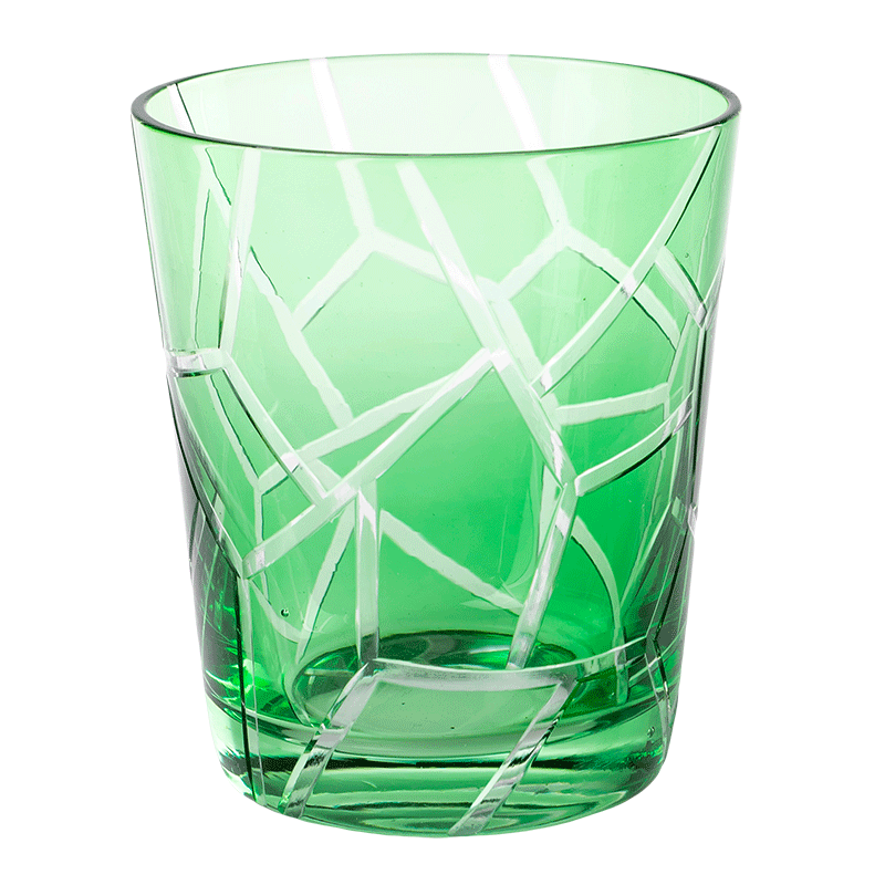 Gobelet Mélodie vert Ø 8 cm H 9 cm 24 cl