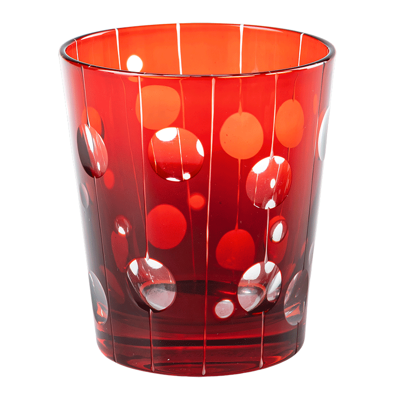 Gobelet Mélodie rouge Ø 8 cm H 9 cm 24 cl