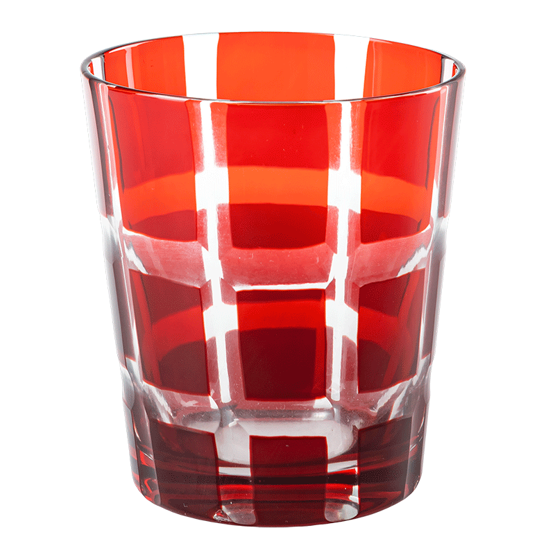 Gobelet Mélodie rouge Ø 8 cm H 9 cm 24 cl