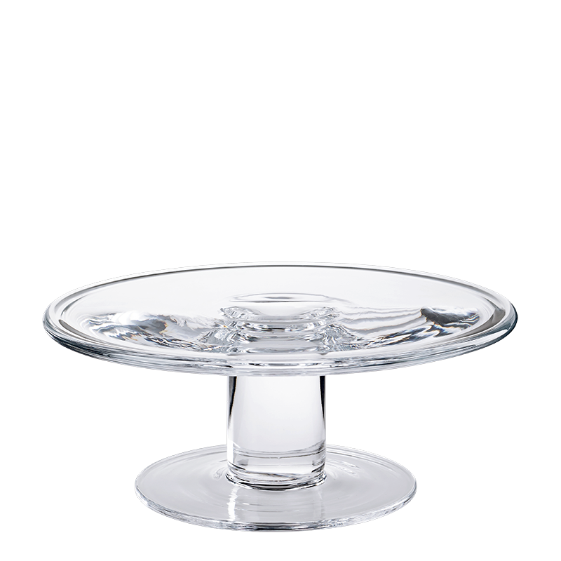 Présentoir en verre sur pied Ø 24 cm H 10 cm